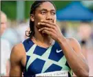  ?? Stefan Puchner / Associated Press ?? Caster Semenya came up short of the qualifying time in the 5,000 meters earlier this month.