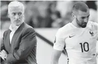  ??  ?? Benzema et Deschamps : le courant ne passe pas