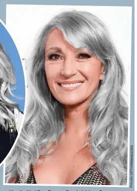  ??  ?? Live And Let Dye: Former Bond girl Jane Seymour, 70, would still look eternally youthful with grey hair