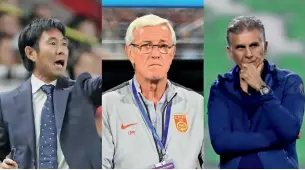  ?? — Supplied photo ?? Japan coach Hajime Moriyasu, China coach Marcelo Lippi and Iran manager Carlos Queiroz will be among the high-profile tacticians at the Asian Cup in the UAE.