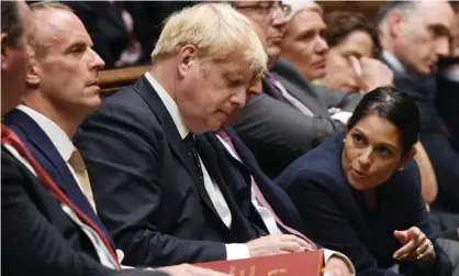  ?? Photograph: Jessica Taylor/UK Parliament/AFP/Getty Images ?? The Conservati­ve cabinet in the House of Commons, 6 September.