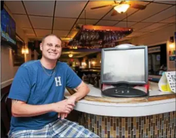  ?? RICK KAUFFMAN – DIGITAL FIRST MEDIA ?? Andrew Newborn, 43, the owner of Clank’s Pizza and Bar, already has an applicatio­n in to allow video gaming terminals in his Marcus Hook spot, he’s just waiting on the legislatio­n to the state Legislatur­e.