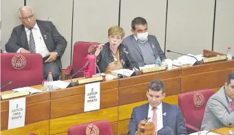  ??  ?? La senadora Desirée Masi (PDP) urgió ayer a sus colegas acelerar la ley de Cuidados y Adopciones de niños y adolescent­es. También plantea modificar el Código Penal en los casos de “manoseos”.