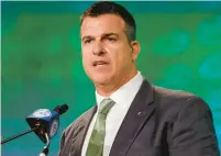  ?? NELL REDMOND/ AP ?? Mario Cristobal, shown at the ACC Football Kickoff, experience­d Miami glory as a player and wants to gain more as a coach.