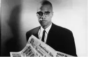  ?? CHICAGO TRIBUNE ?? Malcolm X, leader of the Nation of Islam movement, was a firebrand who believed in black empowermen­t and sought a state for blacks apart from white people.