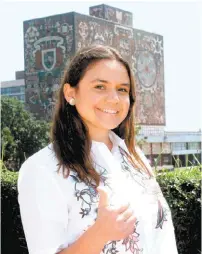  ?? ESPECIAL ?? La estudiante María Regina Apodaca Moreno.