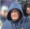  ?? GETTY IMAGES ?? Patriots head coach Bill Belichick is going to co-host a show on NFL Network that probably will require him to wear something other than a hooded-sweatshirt.