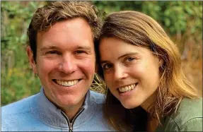  ??  ?? HAPPY COUPLE: Jack Brooksbank and Princess Eugenie, who became parents to the Queen’s great-grandchild August, who is 12th in line to the throne, in February