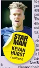  ??  ?? STAR MAN KEVAN HURST Southend