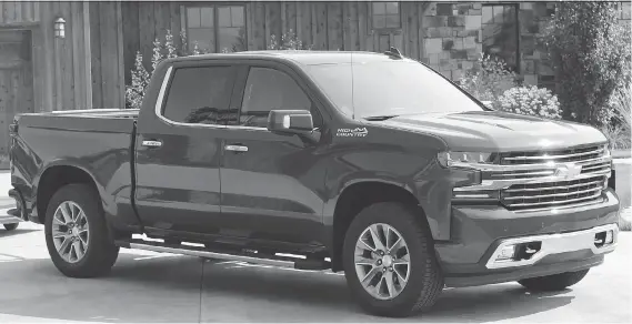  ?? PHOTOS: COSTA MOUZOURIS ?? The 2019 Chevrolet Silverado 1500 is one of the largest, lightest, pickup trucks set to be released in 2019.