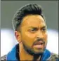  ?? AFP ?? Krunal Pandya claimed three wickets against KKR.