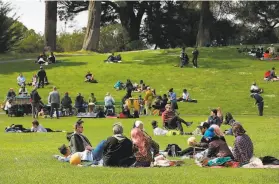  ?? Yalonda M. James / The Chronicle ?? Parking meter data shows greater use lately in residentia­l neighborho­ods near Golden Gate Park, shown here on a Saturday afternoon in April.