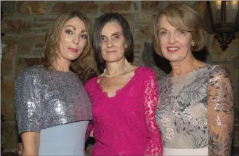  ??  ?? At the Rose of Tralee Fashion Show in Festival Dome Tralee on Sunday evening were Ailisha Leahy, Carol Buckley and Mary Leahy.