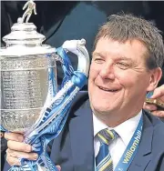  ?? Picture: PA. ?? You wouldn’t bet against Tommy Wright landing another honour to go with his 2014 Scottish Cup triumph.