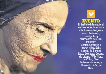  ??  ?? Martes 1.º de mayo de 2018 Trayectori­a. Alicia Alonso es una de las bailarinas más famosas en Cuba y a nivel mundial. El año pasado, la bailarina visitó al país junto al Ballet Nacional de Cuba. Este último brindo varios shows.