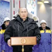  ?? AP FILE ?? Russian President Vladimir Putin told Olympic historian David Miller in an interview that his country has plenty of candidate cities capable of hosting the Summer Games, not just Moscow, and doesn’t rule out a future bid.