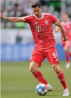  ?? /EFE. ?? Robert Lewandowsk­i quiere salir del Bayern Múnich.