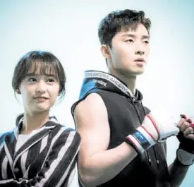  ??  ?? Kim Ji-won and Park Seo-jun in “Fight for my Way”