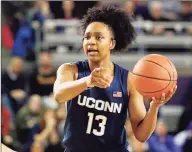  ?? Karl B DeBlaker / Associated Press ?? UConn’s Christyn Williams runs a play against East Carolina during the second half in January.