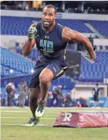  ?? BRIAN SPURLOCK / USA TODAY SPORTS ?? Former Temple walk-on Haason Reddick will likely be taken in the first round of the draft on Thursday.