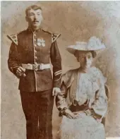  ?? ?? This Army Musician, whose wife’s wedding costume has been dated to 1902-05, is believed to be the biological father of Edith Haynes, who was adopted after her illegitima­te birth on 7 June 1903