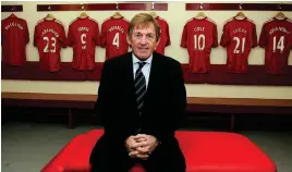  ??  ?? Legend: Sir Kenny Dalglish in 2011 while Liverpool manager