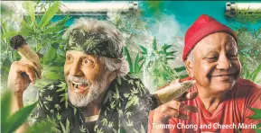  ??  ?? Tommy Chong and Cheech Marin