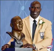  ?? RON SCHWANE / AP ?? Terrell Davis, recently inducted into the Pro Football Hall of Fame, acknowledg­es his fear that playing the sport may have damaged his brain.