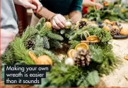  ?? ?? Making your own wreath is easier than it sounds