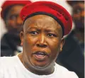  ??  ?? Julius Malema