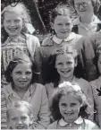  ??  ?? Friends: Jillian, top left, at a summer camp in 1951