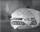  ?? [COURTESY OF MCDONALD’S CORPORATIO­N ?? McDonald’s will use fresh beef to make its Quarter Pounder.