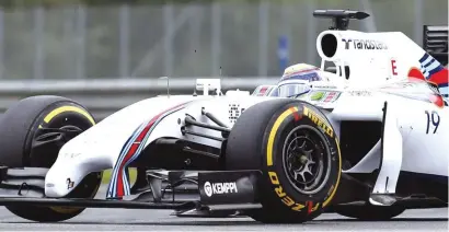  ?? Photo: AP ?? Williams driver Felipe Massa of Brazil steers his car during the qualificat­ion for the Austrian GP yesterday