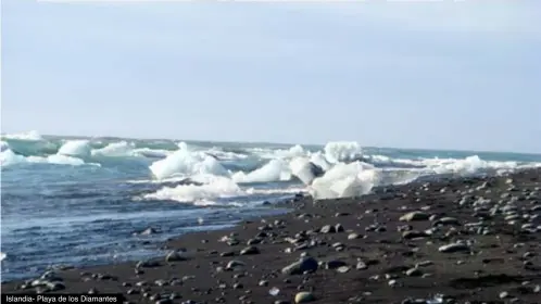  ??  ?? Islandia- Playa de los Diamantes