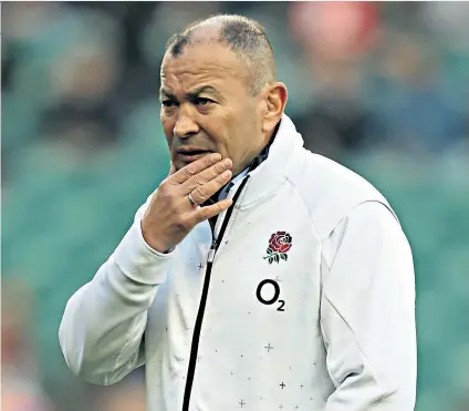  ??  ?? Decision day: Eddie Jones has some important choices to make in key positions when he names his Six Nations squad