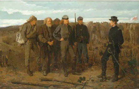  ??  ?? Winslow Homer (1836-1910), Prisoners from the Front, 1866. Oil on canvas, 24 x 38 in.
Lent by The Metropolit­an Museum of Art. Gift of Mrs. Frank B. Porter, 1922 (22.207) TL42108.