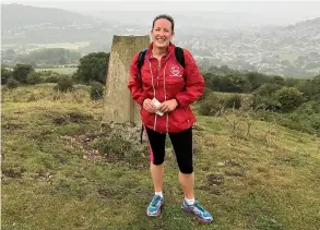  ??  ?? Bath-native Victoria Humphries is taking on 50 challenges to mark her 50th birthday and raise money for eye research charity Fight for Sight