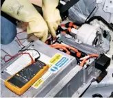  ??  ?? Using your insulated CAT III/IV multimeter, you can test for faulty relays, by assessing the voltage readings taken at the appropriat­e parts of the circuit.