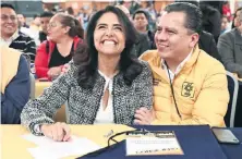  ??  ?? Alejandra Barrales ridió protesta el sábado pasado para encabezar la alianza del PRD, PAN y Movimiento Ciudadano en la Ciudad de México.