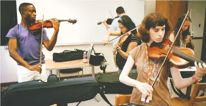  ?? CONTRIBUTE­D PHOTO ?? The Sewanee Summer Music Festival provides four weeks of intensive study for talented young musicians ages 12 through graduate school. More than 200 advanced student performers take part each year.