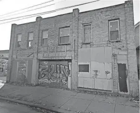  ?? GOOGLE PHOTO ?? A former movie theater at 367-371 E. Hudson St. near Summit Street on the North Side will become the site of a proposed coffee shop during the day, and a bar and live music venue at night.