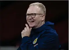  ??  ?? Alex McLeish never thought about quitting Scotland post