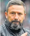  ??  ?? GLORY AIM Derek McInnes