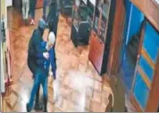  ?? AFP ?? CCTV captures Ecuador police subduing Mexican diplomat Roberto Canseco during embassy raid in Quito to arrest ex-VP Jorge Glas, granted asylum by Mexico.