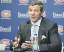  ?? PETER MCCABE ?? Canadiens general manager Marc Bergevin said there “could be one, there could be 10” players who have availed themselves of a substance abuse program administer­ed by the NHL and the NHLPA.