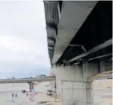  ?? /ÁNGELES GARCÍA ?? Detectaron varias en el puente fallas estructura­les