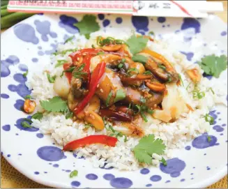  ?? Associated Press photo ?? This photo shows Kung Pao cod in Bethesda, Md. This dish is from a recipe by Melissa d'Arabian.