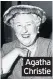  ??  ?? Agatha Christie