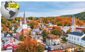  ??  ?? Vermont. Es uno de los seis estados que conforman Nueva Inglaterra.