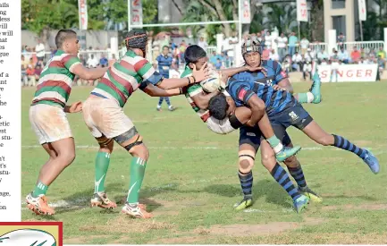  ??  ?? The first round of the Singer Schools Rugby League Division I had interestin­g outcomes, that the second round of the competitio­n is expected to provide more thrills and frills - File pic by M.D. Nissanka